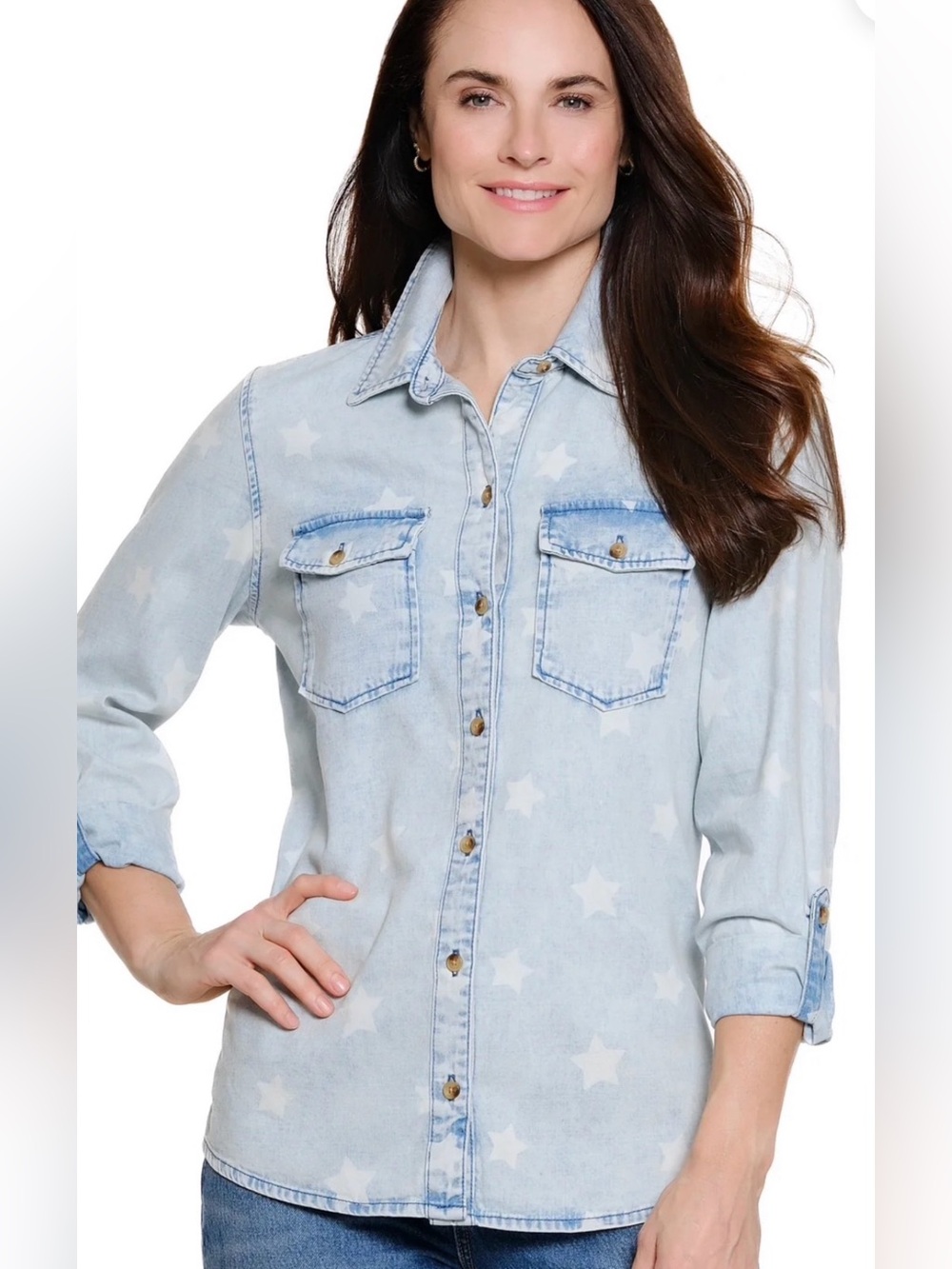 Ali Miles STAR denim shirt